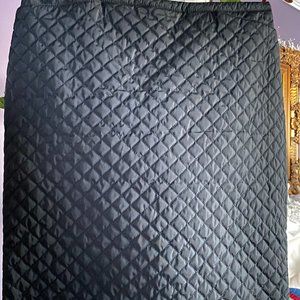 PRADA NAVY QUILTED SKIRT